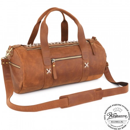  Кожаная сумка "Тайлер" (коричневый крейзи) 